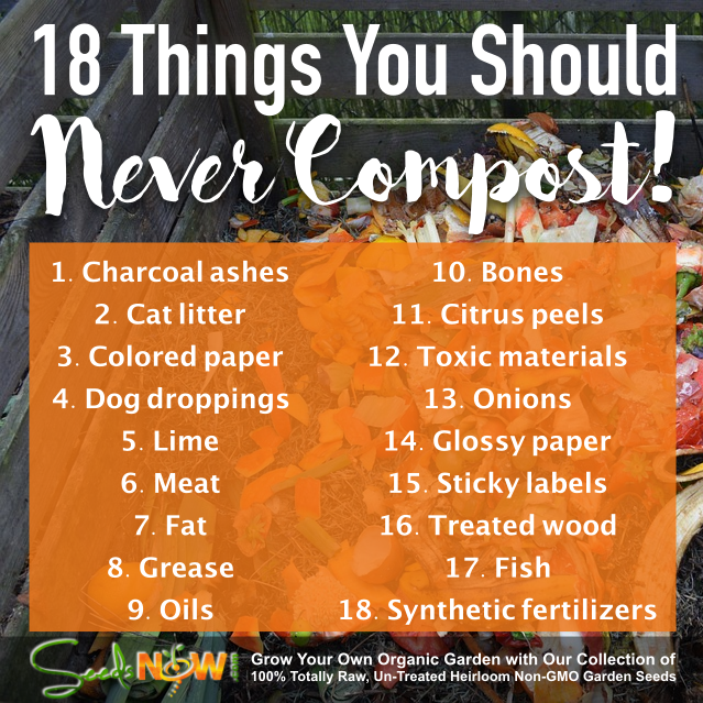 18 Things You Should Never Compost