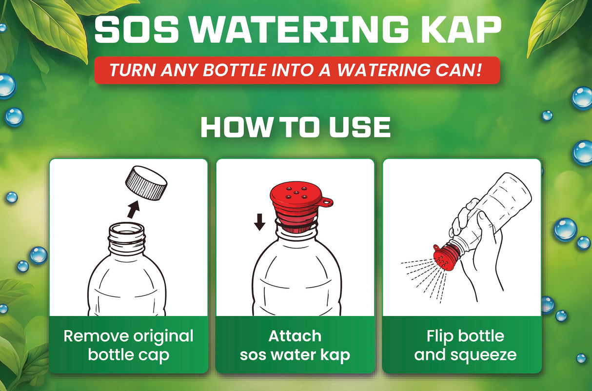 *NEW* SOS WATERING KAP© | Turn any water bottle into a watering can!