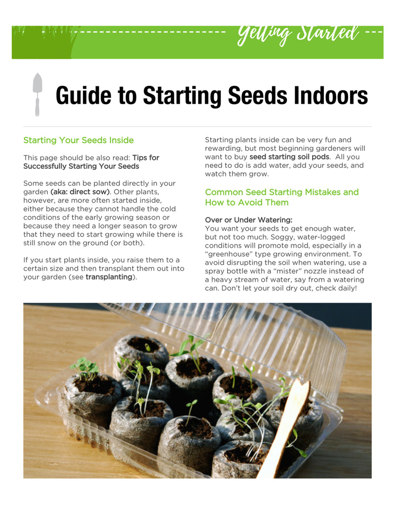 Cover image of free organic gardening growth guides eBook from SeedsNow.com, featuring illustrations of garden plants and organic farming tips.